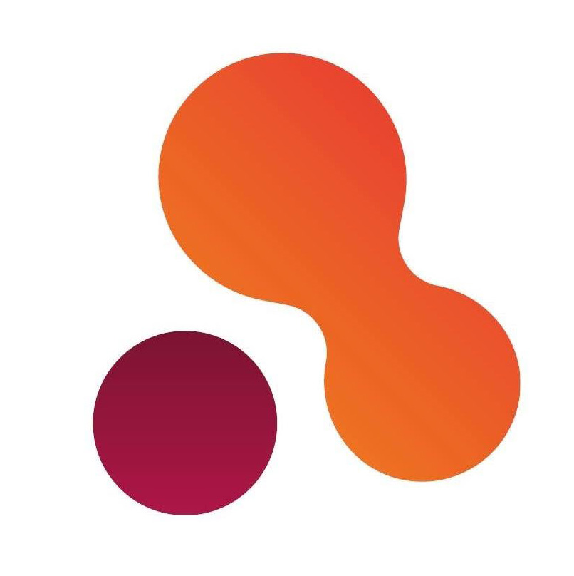 Das Puma-Markenzeichen zeigt eine abstrakte orange Form neben einem bordeauxroten Kreis auf hellem Grund.